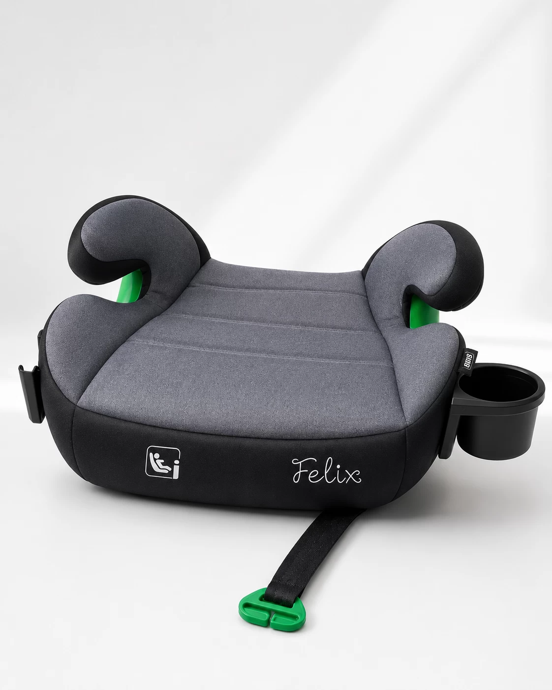 Ghế nâng an toàn trên ô tô cho trẻ em EUS Felix màu xám – Isofix
